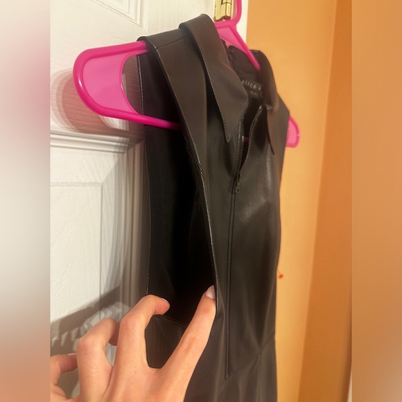 Alice and Olivia Ellis Zip-Front Vegan Leather Minidress - Picture 11 of 15